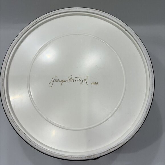 Vintage MCM Georges Briard USA Brushed Gold Lucite Clear Acrylic Handle & Lid - Picture 9 of 16